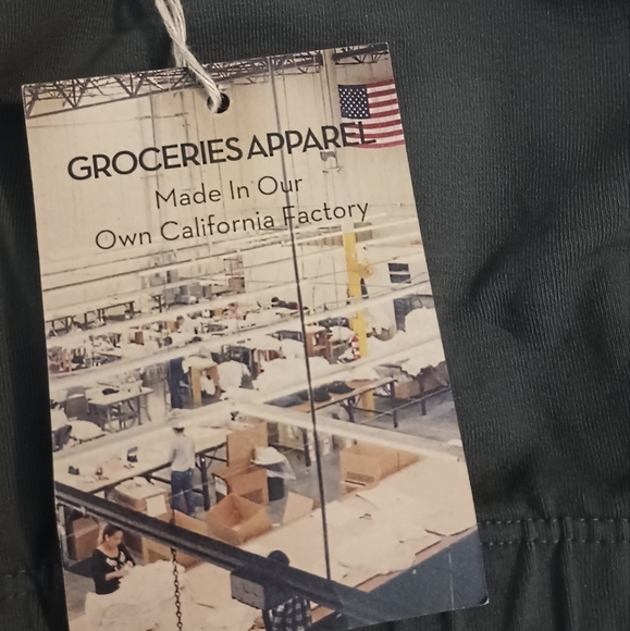 NWT Groceries Apparel organic cotton bralette charcoal grey Size L - Picture 6 of 8